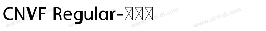 CNVF Regular字体转换